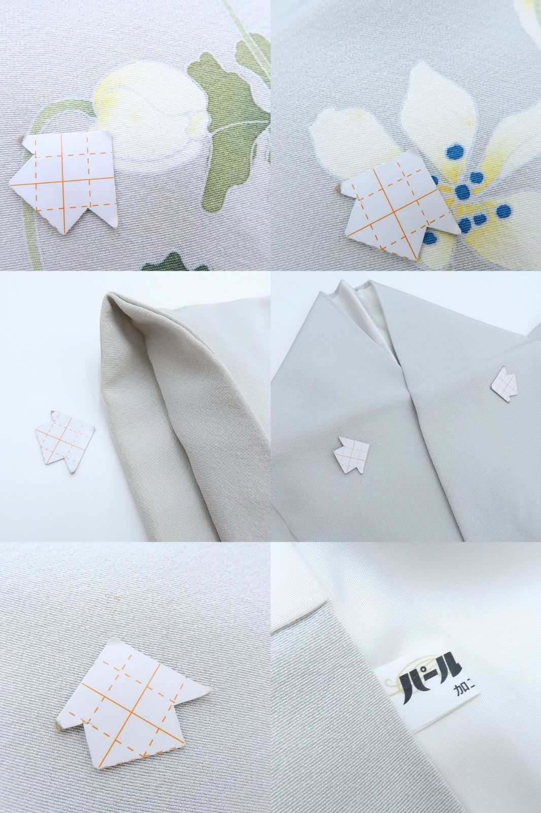 百華❀Y4076◇美品 正絹 作家物落款 手描き友禅 手縫い仕立て スミレ