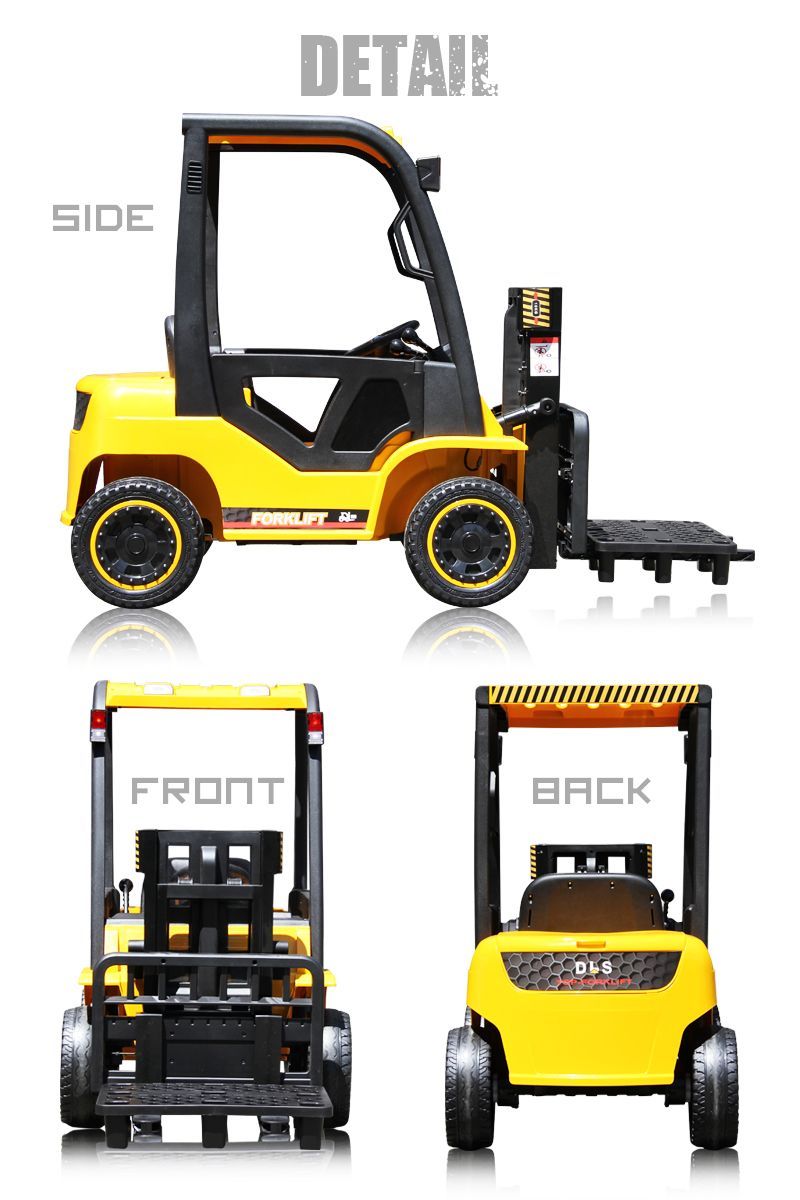 新品】乗用玩具 乗用ラジコンカー フォークリフト 2WD 12V4.5Ah 後輪