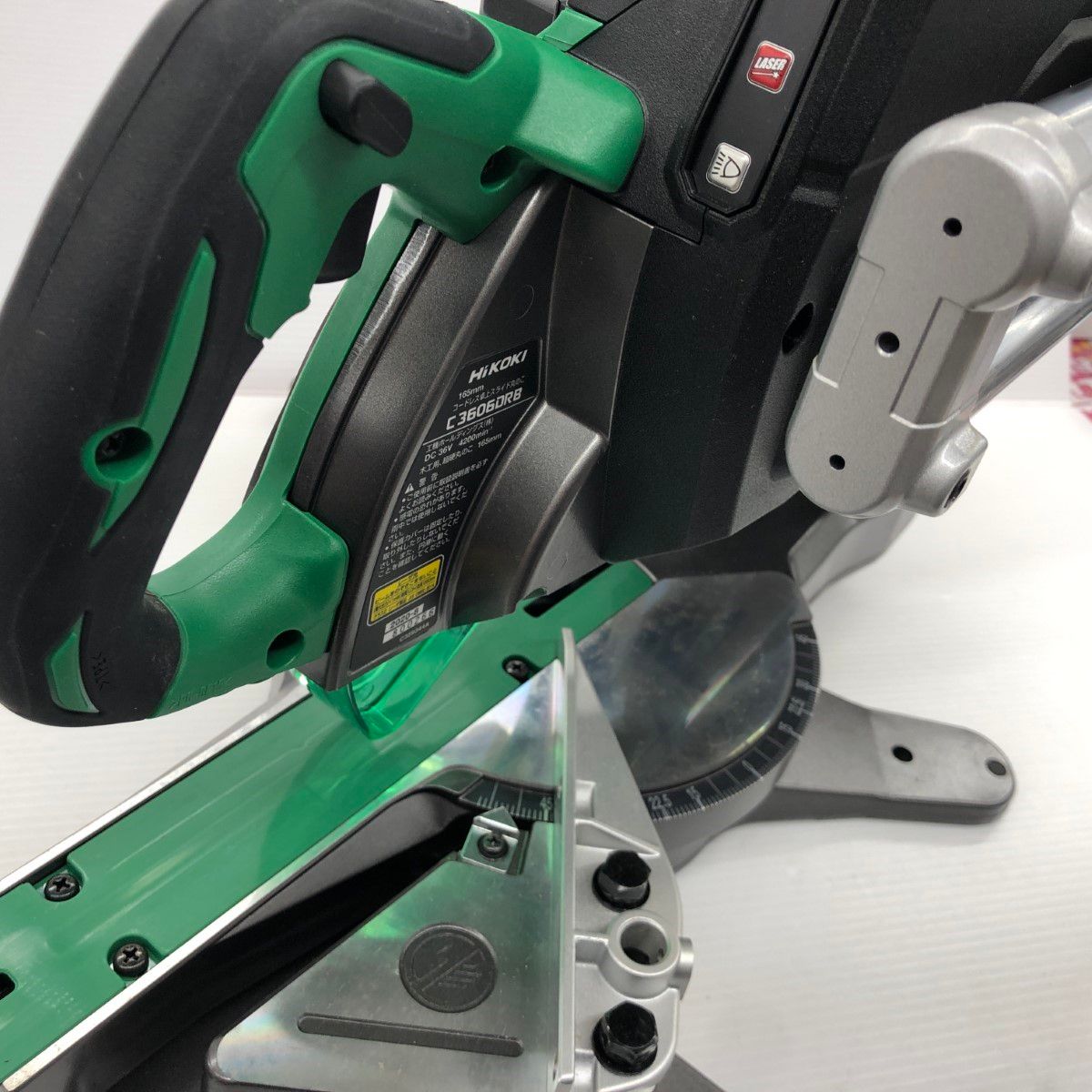  ДД HiKOKI ハイコーキ スライド丸のこ 程度A コードレス式 165 mm 36 v 800266 充電器付き グリーン マルノコ 切断工具 切断機