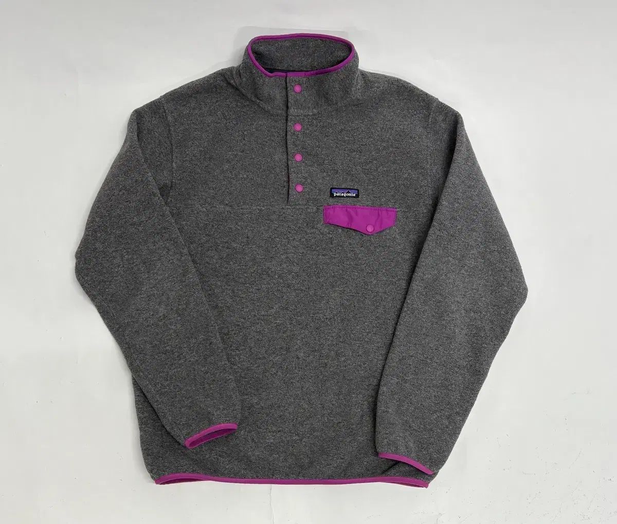 ヴィンテージ パタゴニア Synchilla シンチラ スナップT グレー ウィメンズL