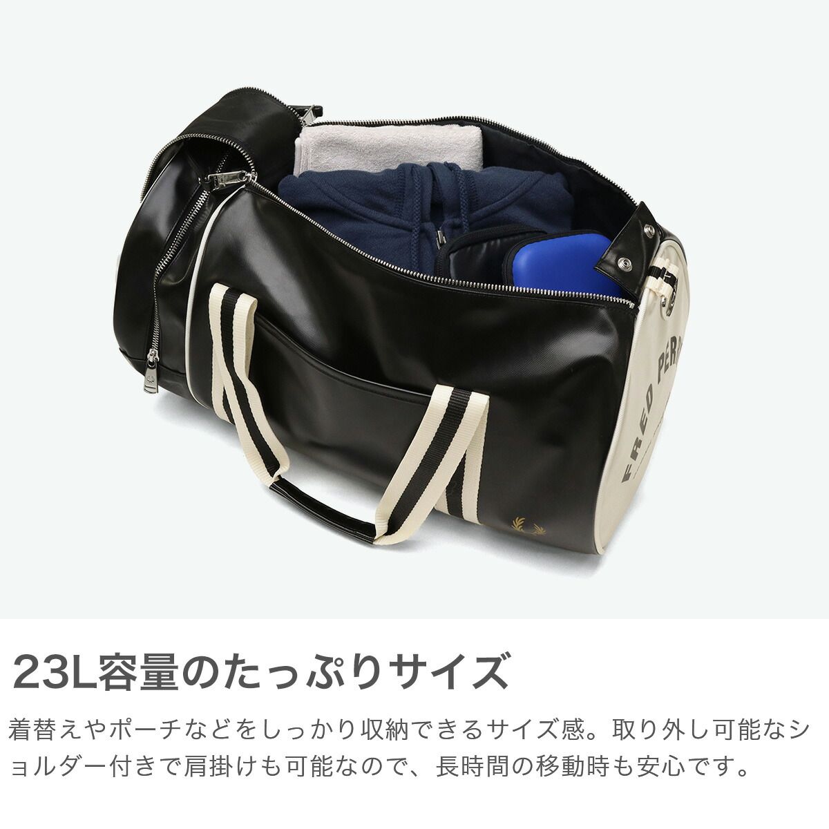 フレッドペリー ボストンバッグ 旅行 大容量 メンズ レディース FRED