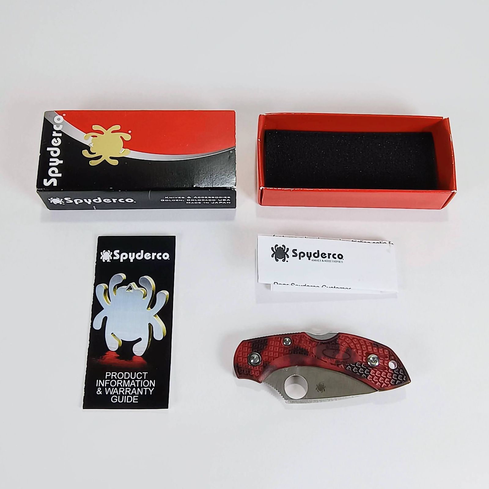 品 スパイダルコ Spyderco ドラゴンフライ 2 FRN レッド ブラック ZOME CPM 20 CV Exclusive