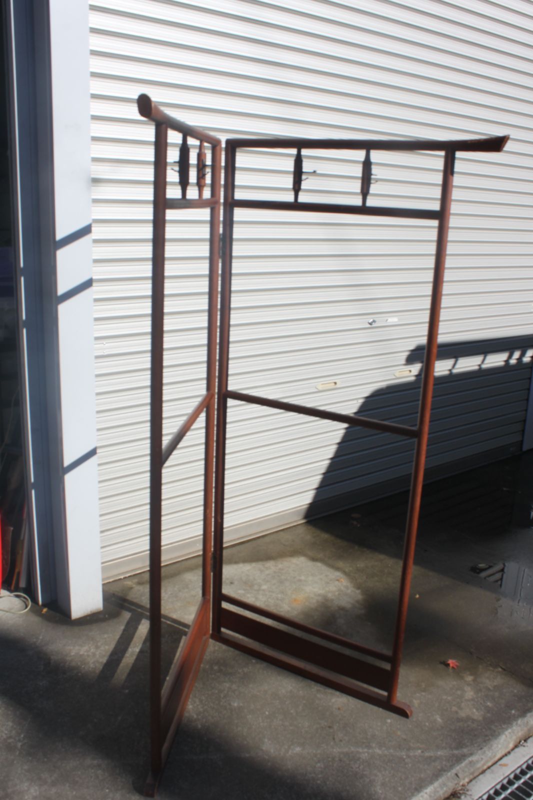 着物掛け 衣桁 木製 アンティーク 和家具 - メルカリ