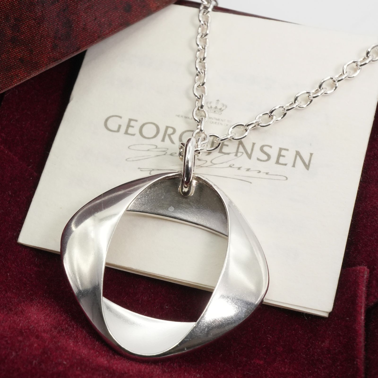 極美品ジョージジェンセン ヘニングコッペル190 ロングネックレス24