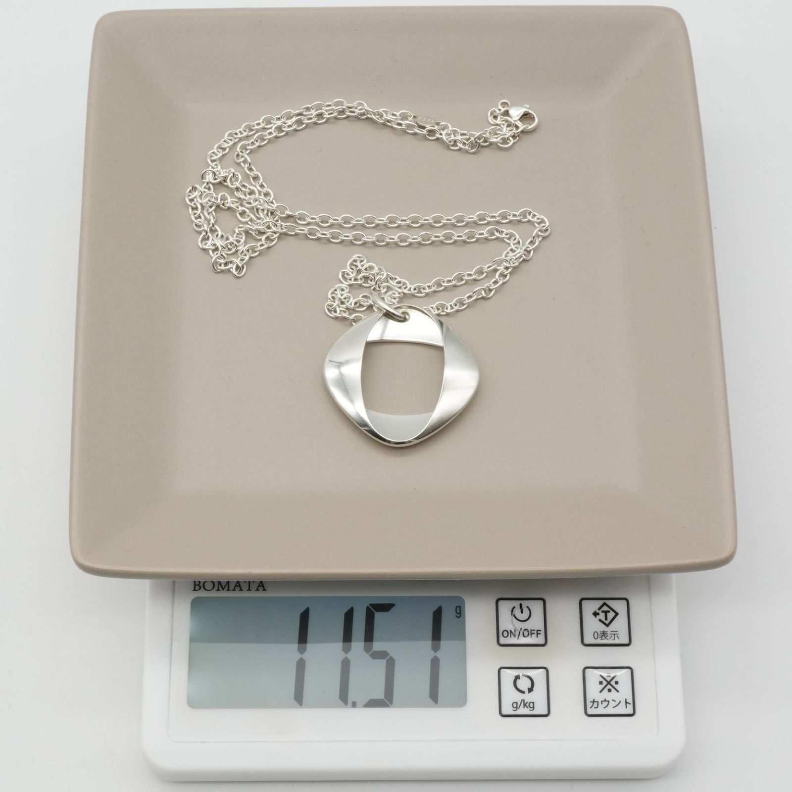 極美品ジョージジェンセン ヘニングコッペル190 ロングネックレス24