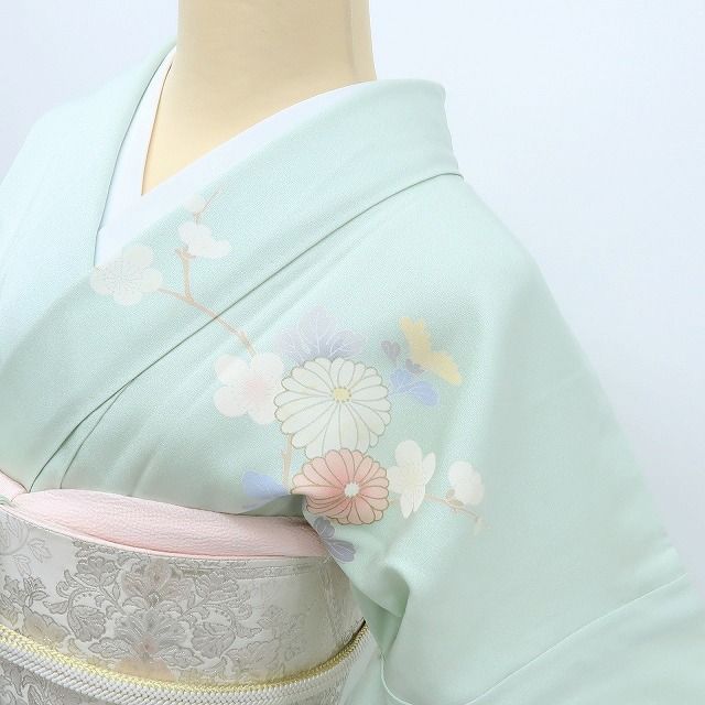 百華❀Y4080◇トールサイズ 正絹 手縫い仕立て 訪問着 着物 単品