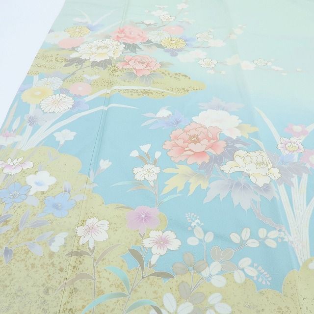 百華❀Y4080◇トールサイズ 正絹 手縫い仕立て 訪問着 着物 単品