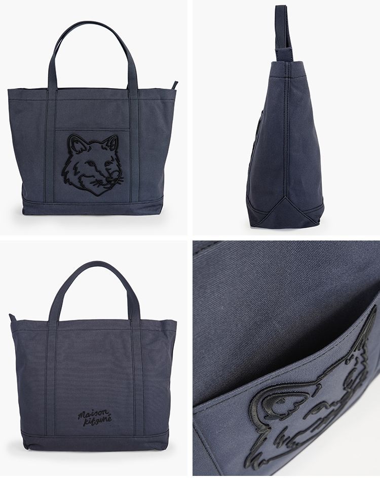 新品未使用 メゾンキツネ トートバッグ 大きめ ファスナー付き