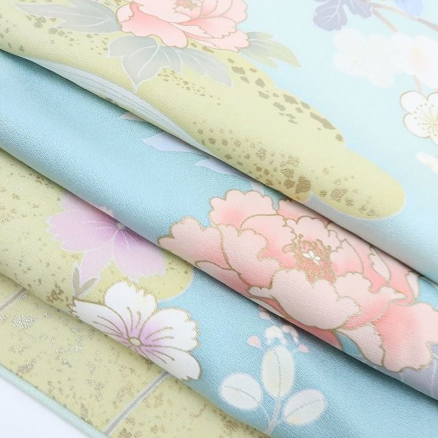 百華❀Y4080◇トールサイズ 正絹 手縫い仕立て 訪問着 着物 単品