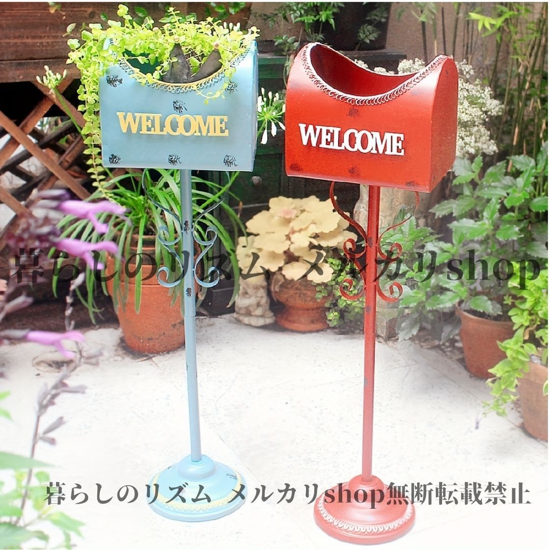 フラワースタンド ヴィンテージ アイアンバードフラワースタンド 北欧風 ガーデンスタイル クリエイティブ 収納ラック 軽量 耐久性あり ガーデン ギフト クリエイティブメールボックスデザイン 屋内 屋外使用 ホームデコレーションフラワースタンド