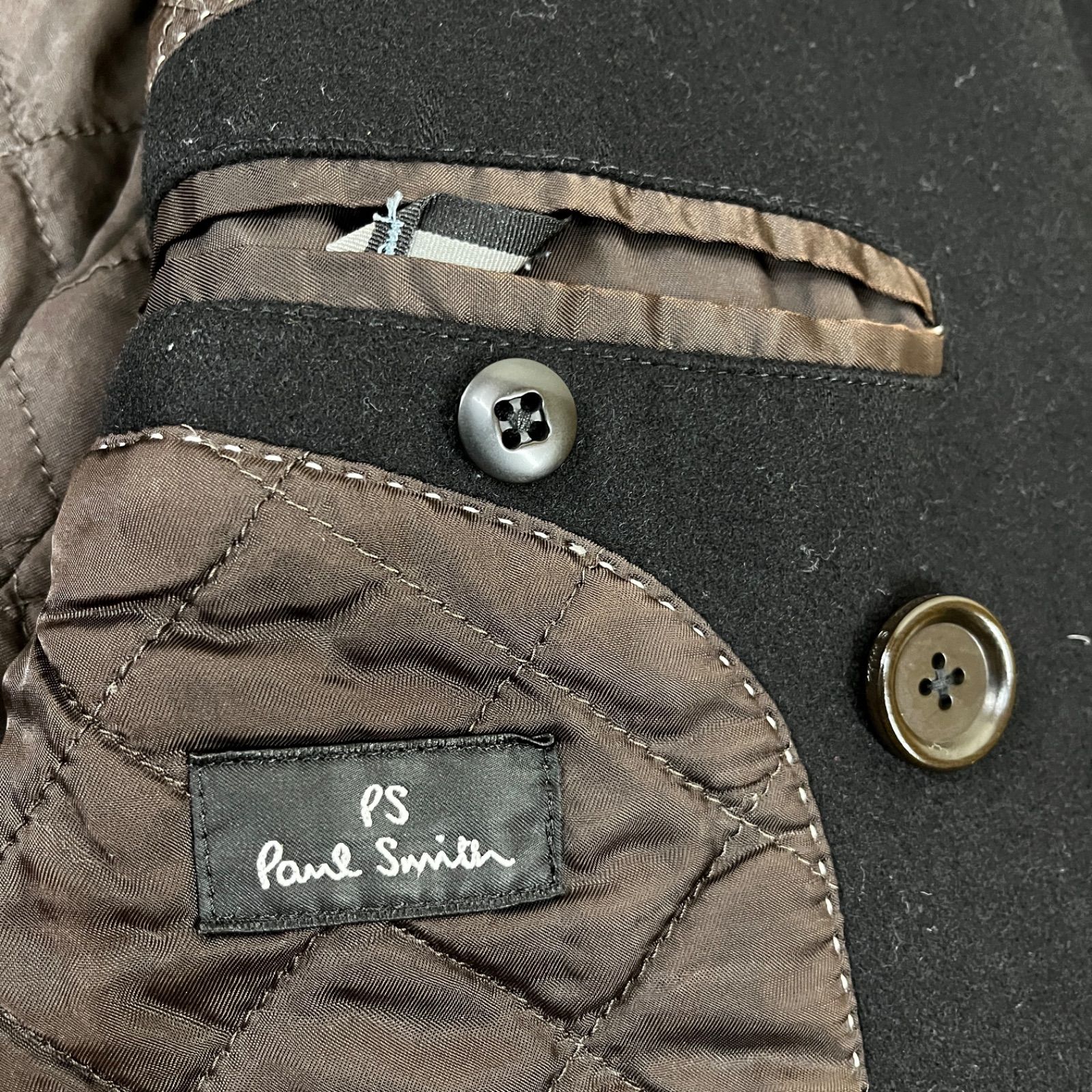 ピーエスポールスミス カシミヤナポレオンコート (ブラック/M) - メルカリ