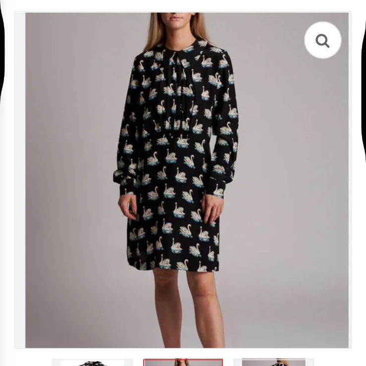 美品】ステラマッカートニー STELLA McCARTNEY 白鳥 総柄 長袖 