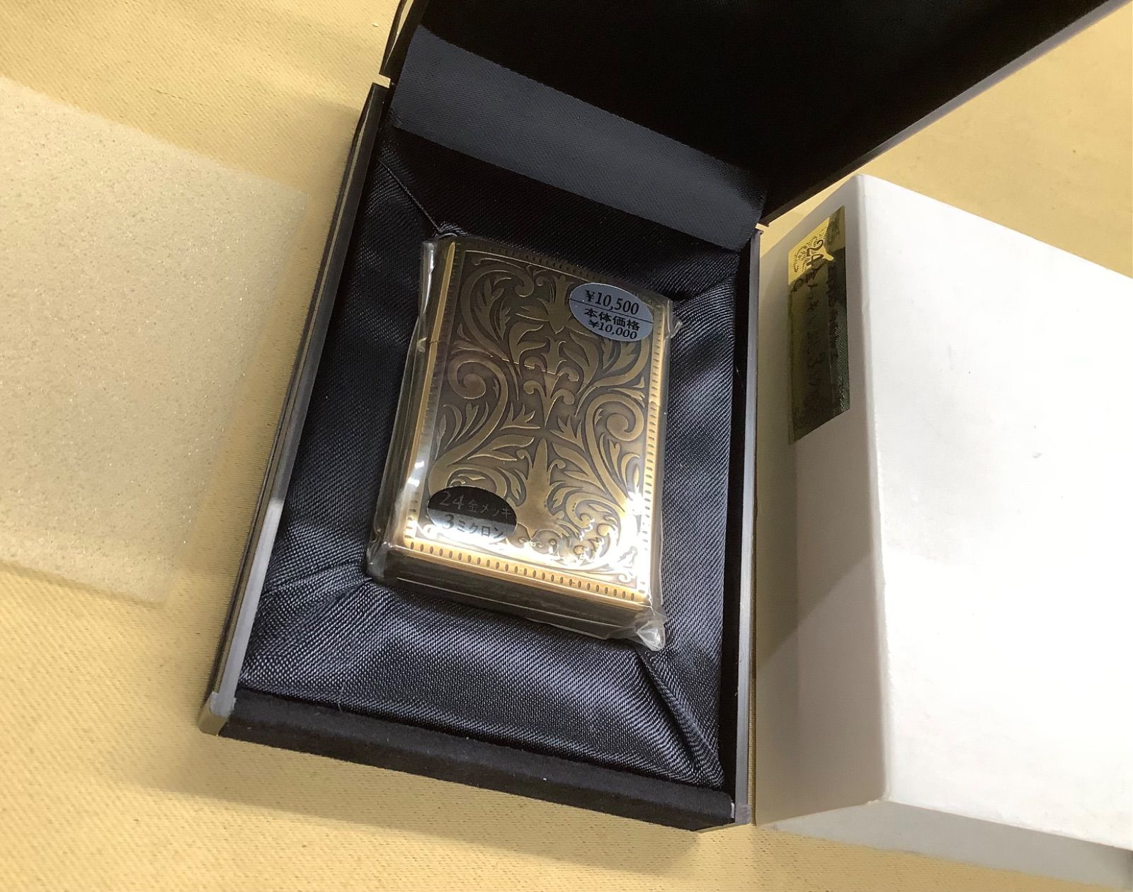 Zippo 24金メッキいぶし3ミクロン 両面加工