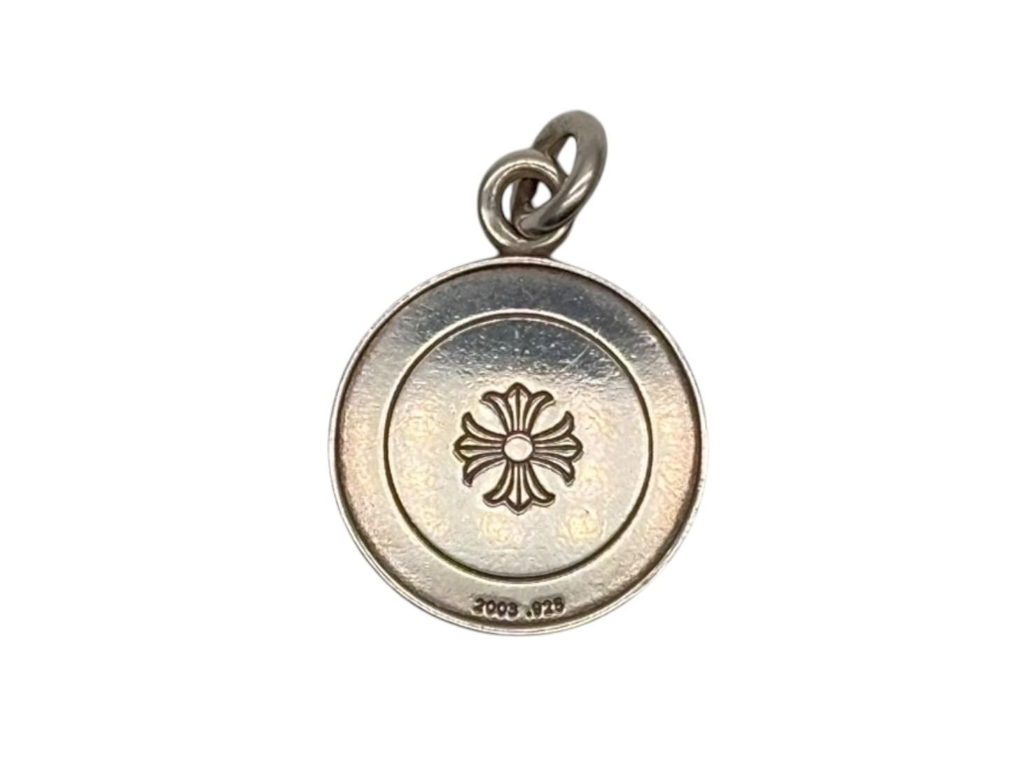 CHROME HEARTS クロムハーツ エンジェル メダル チャーム V 1 ペンダントトップ シルバー 6 2 g シルバー925 シルバー金具 4 b 009933