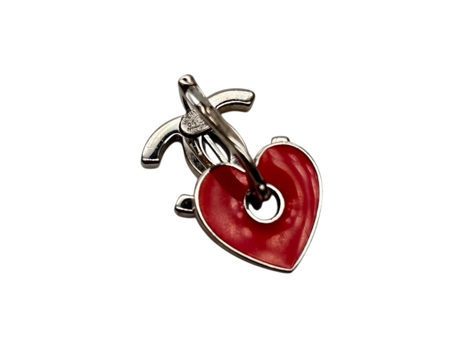 極美品 CHANEL シャネル ココマーク ハート ぶら下がりピアス 重量約