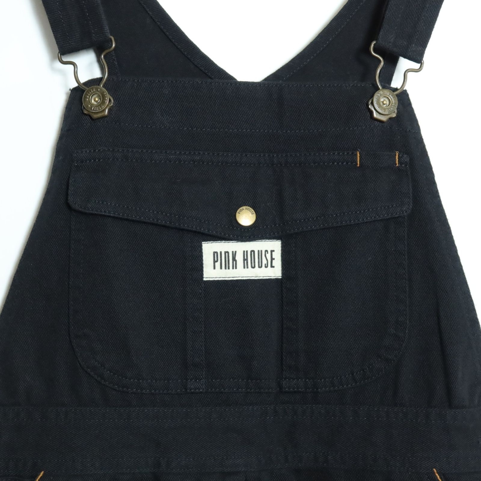 極美品】ピンクハウス☆ジャンパースカート 大きいサイズXL 黒系