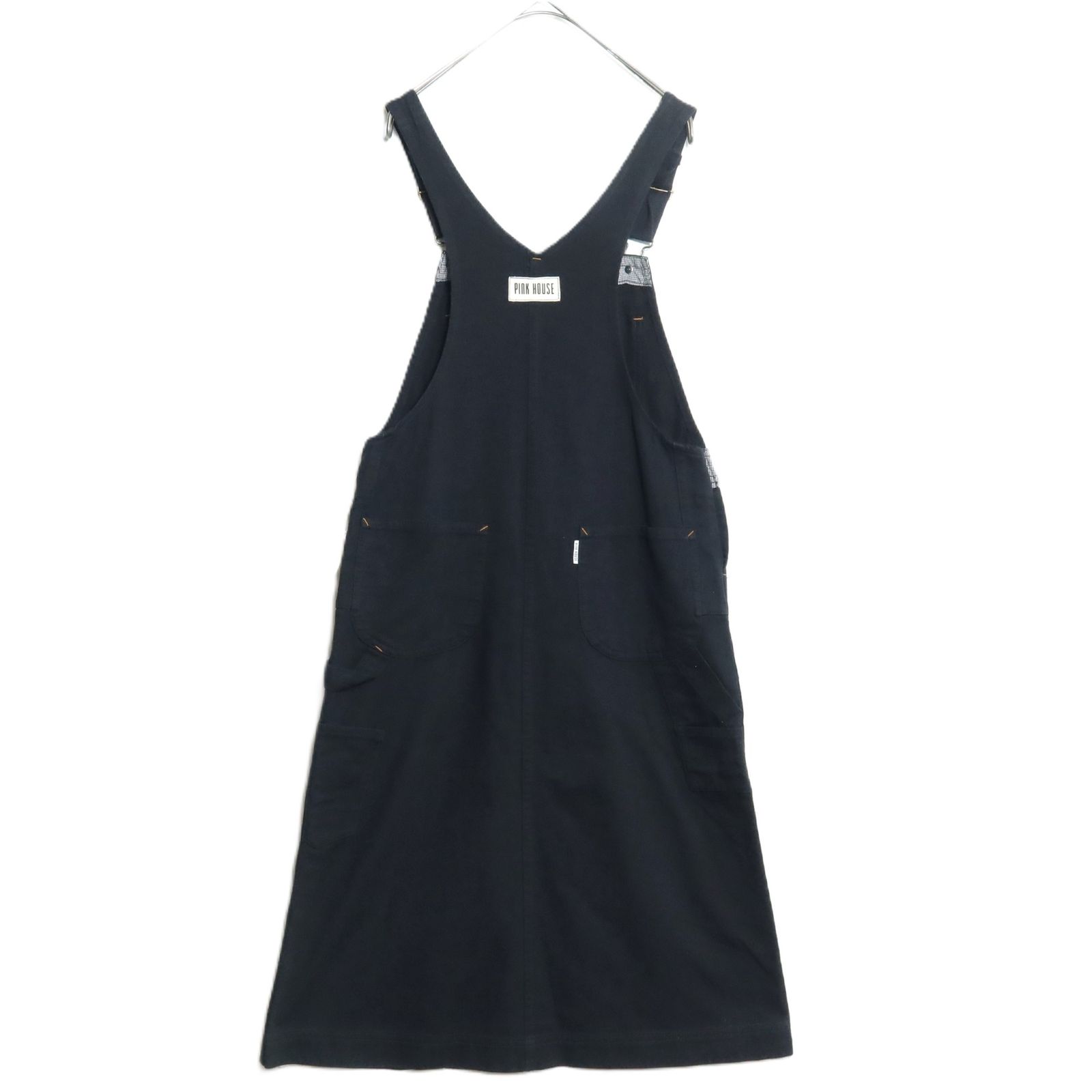 極美品】ピンクハウス☆ジャンパースカート 大きいサイズXL 黒系