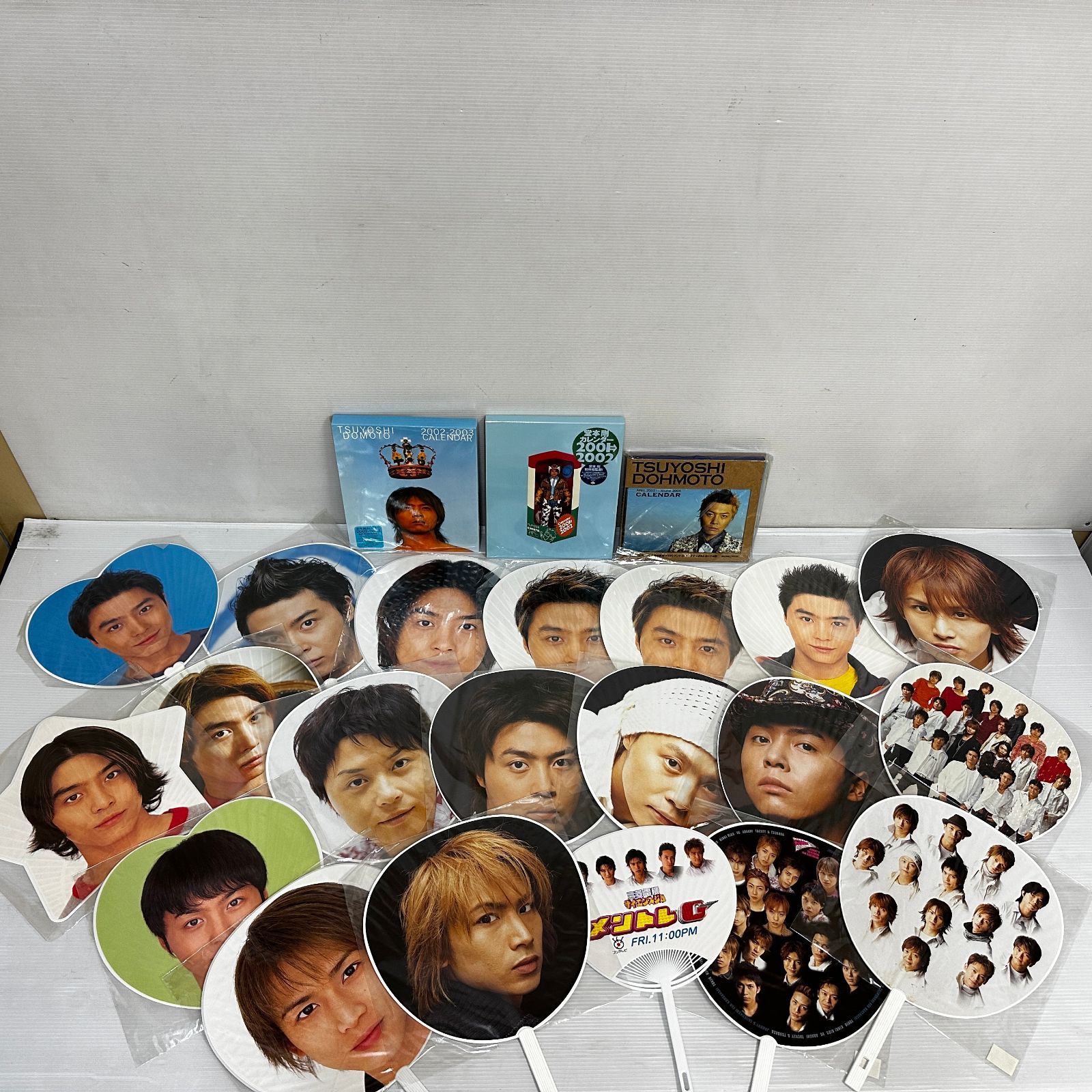 △KinKi Kids / DOMOTO 堂本剛 堂本光一 他 うちわ グッズ まとめ 中古