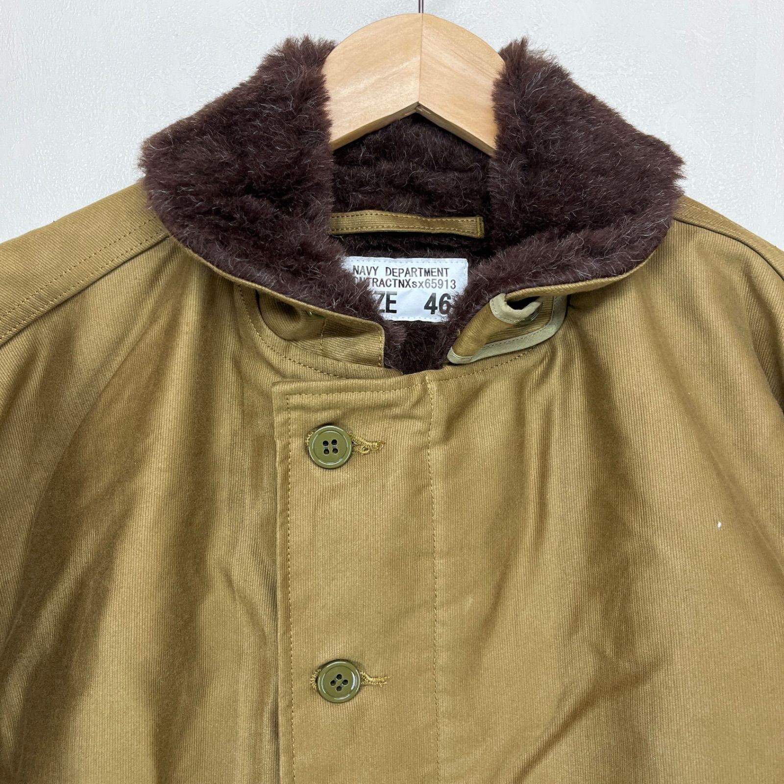 ワイパー 日本製 N-1 デッキジャケットアルパカライニング (カーキ/XXL