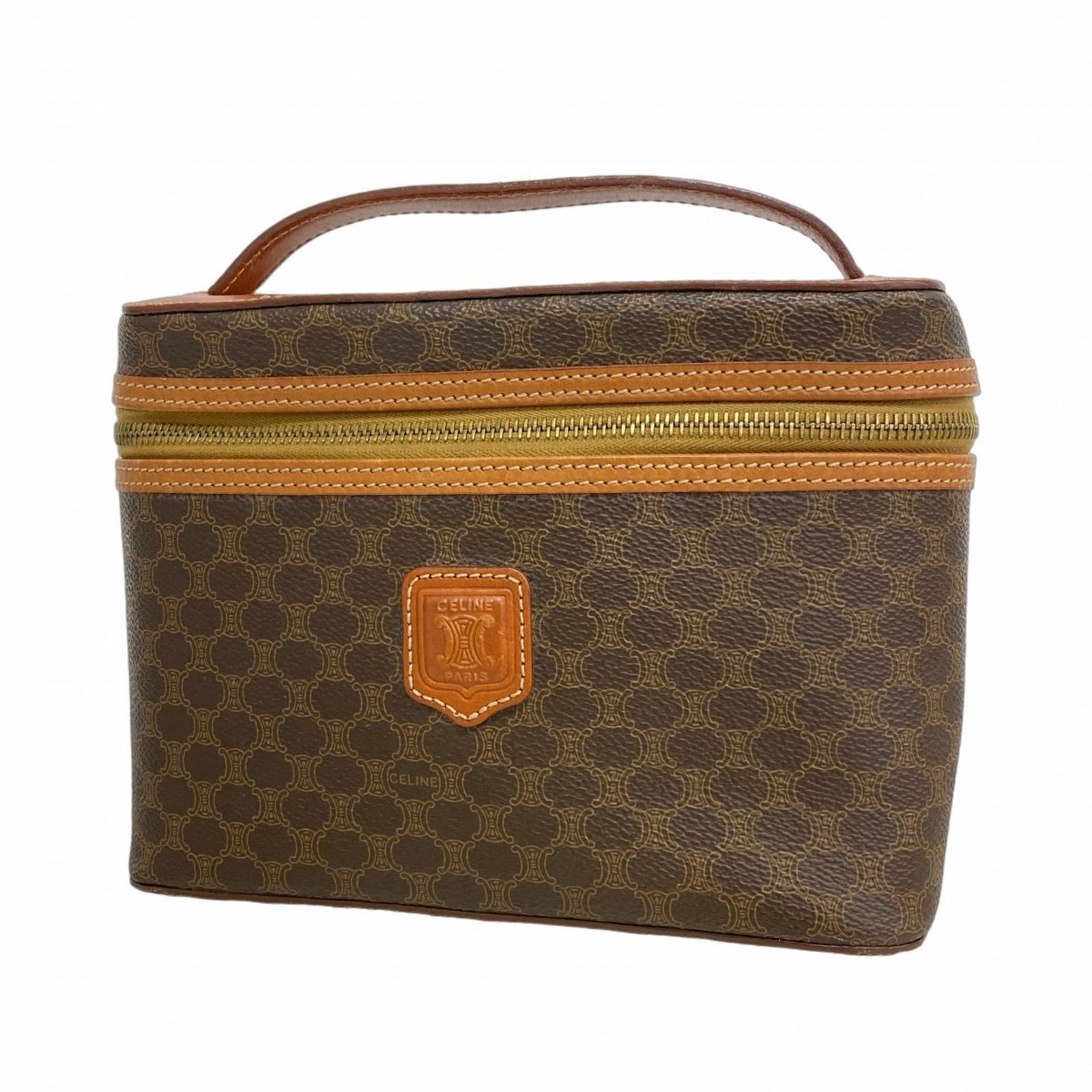 専用❗️美品♡CELINE✨セリーヌ　マカダム　トリオンフ　　バニティバッグ セリーヌ(Celine) セリーヌ バニティバッグ マカダム ブラウン