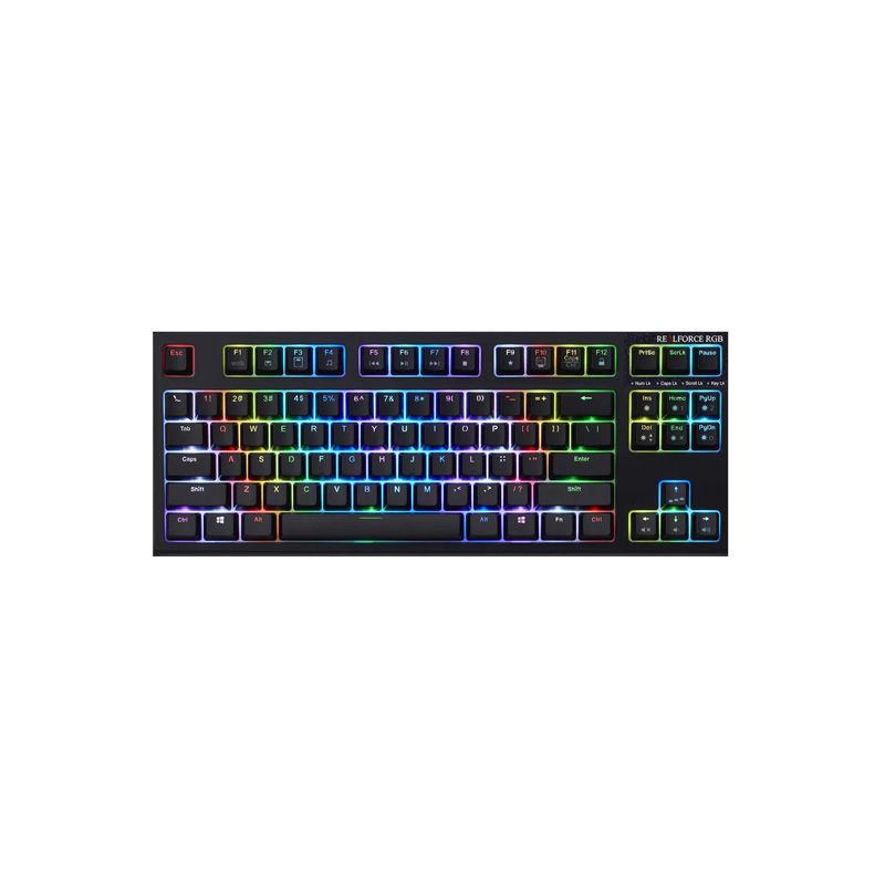 メーカー リアルフォース R 2 TLA US 4 G BK テンキーレス RGB キーボード ブラック