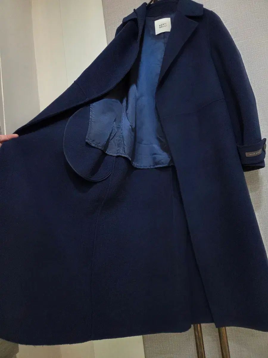 BESTI BELLI ウール混ハンドメイド ロングコート