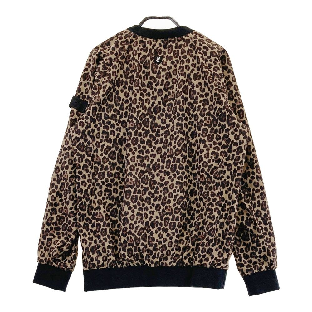 サイズ 4 PEARLY GATES パーリーゲイツ 裏地付 長袖ブルゾン スニードジャック ヒョウ柄 レオパード ブラウン系 ゴルフウェア メンズ ストスト