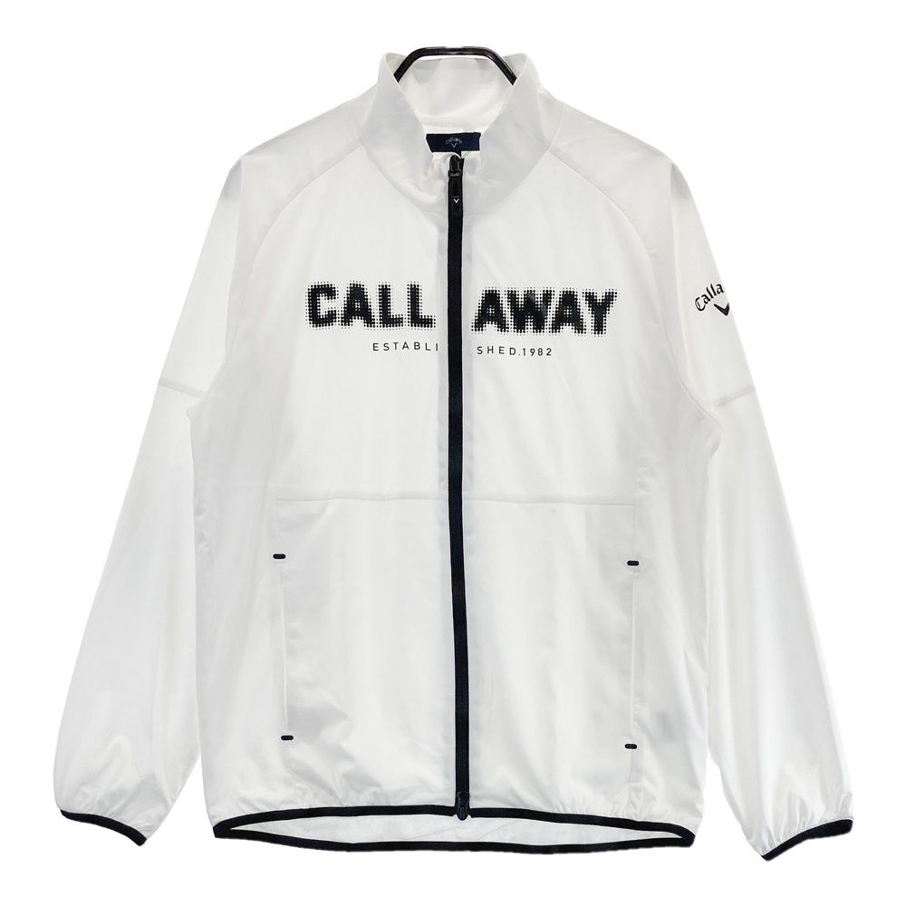 サイズ L キャロウェイ ジップジャケット ホワイト系 ゴルフウェア メンズ ストスト
