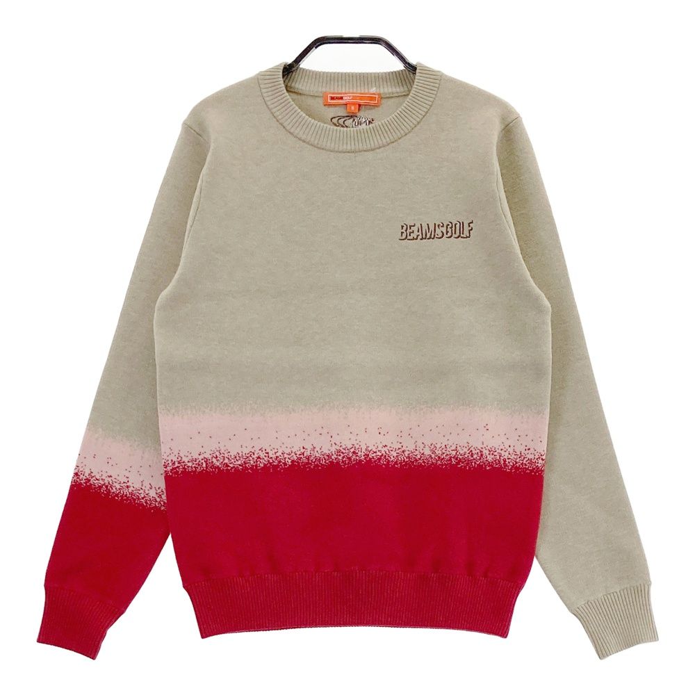 サイズ S BEAMS GOLF ビームスゴルフ モデル ニットセーター ベージュ系 ゴルフウェア メンズ ストスト