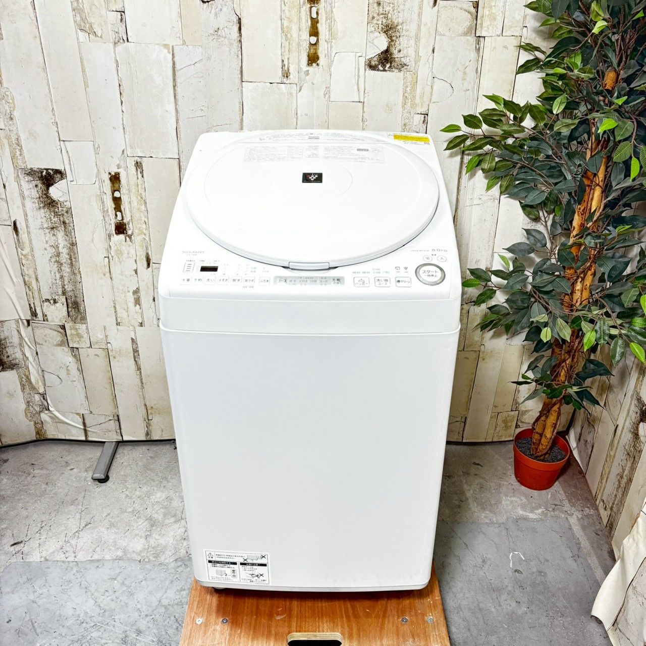 2022年製】SHARP シャープ ES-TX8G-W 洗濯機 8.0kg - メルカリ