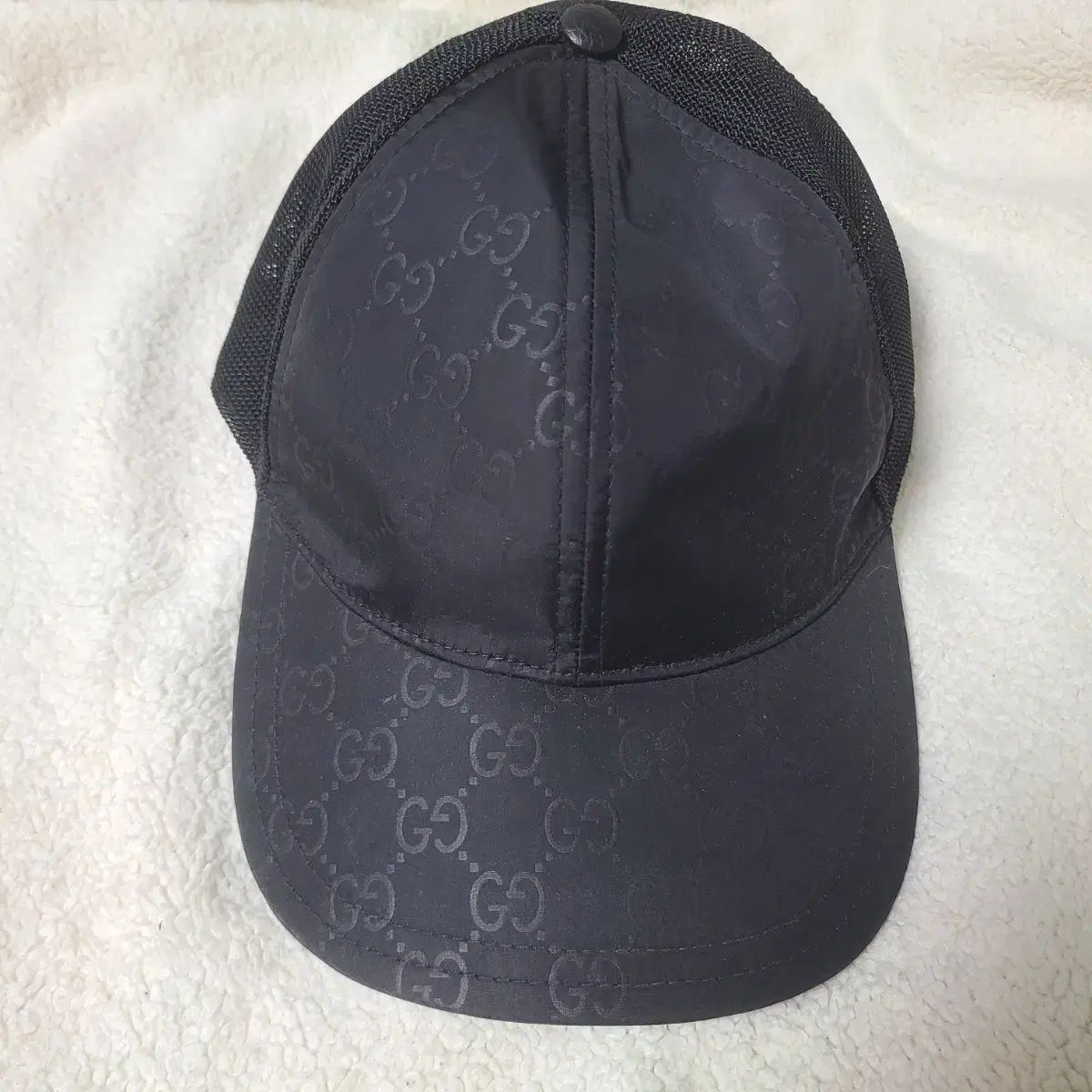 L ハングルタグ) グッチ GG ロゴ ブラック ベースボールキャップ