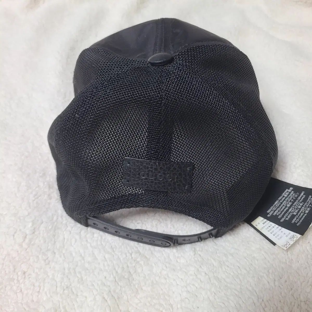 L ハングルタグ) グッチ GG ロゴ ブラック ベースボールキャップ