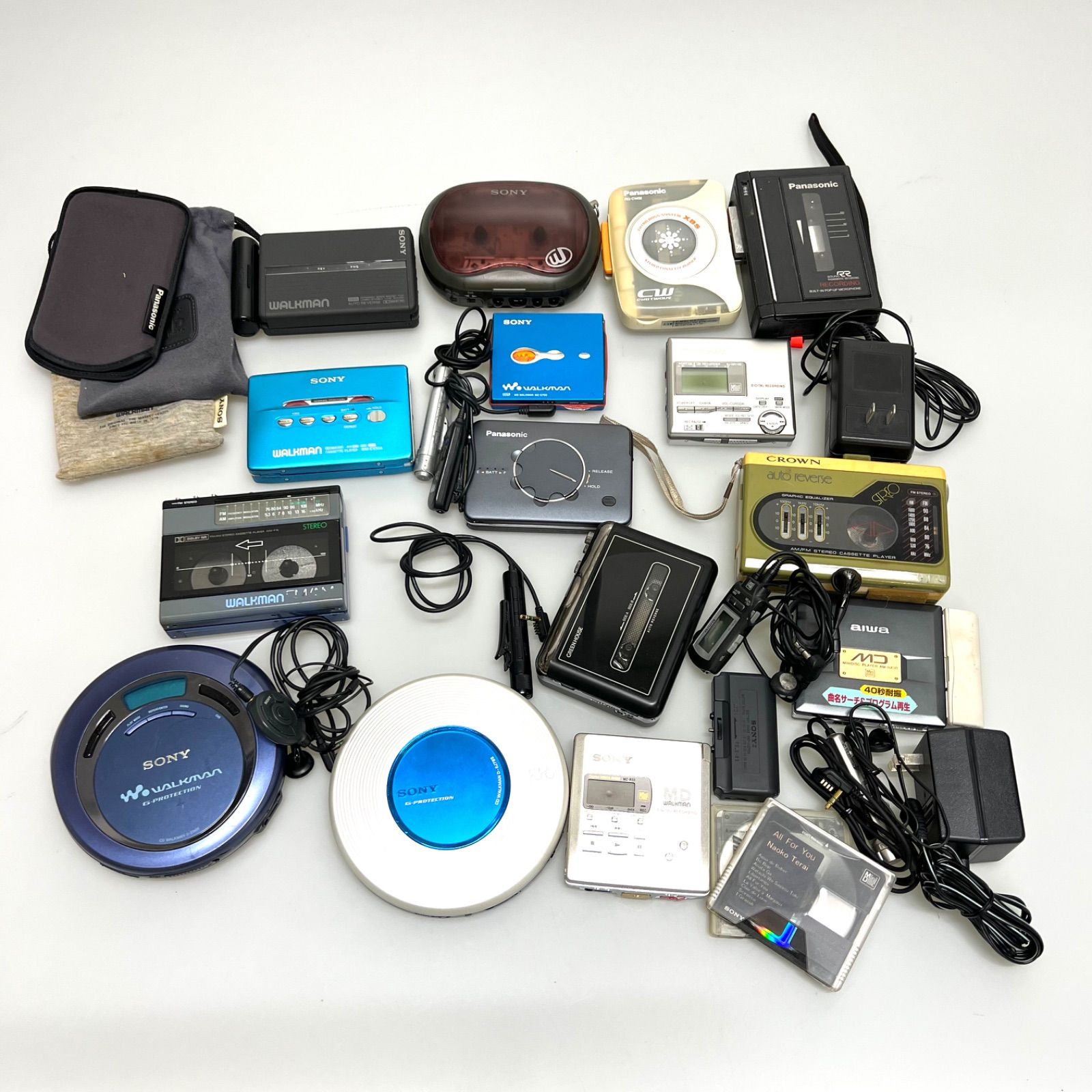 NK125 ジャンク SONY Panasonic 他 カセットプレーヤー CD MD