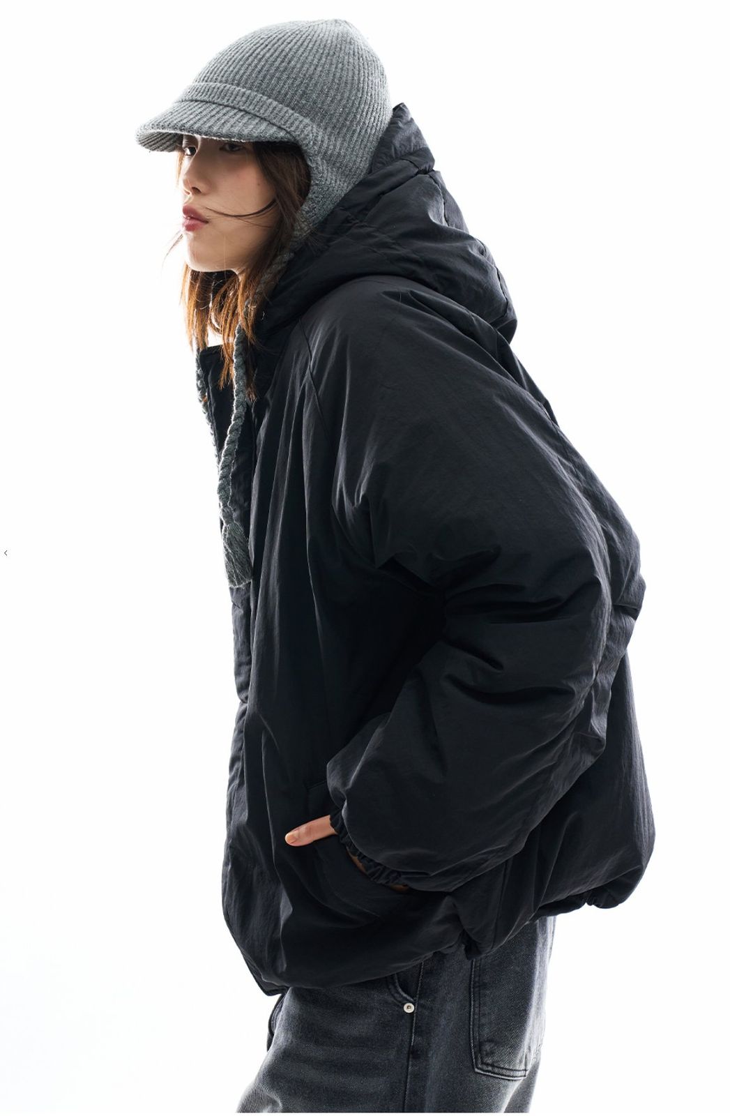 イージーキャップフッドダウン ダウン ウェルロンダウン シャーリング ツーウェイ ユニセックス