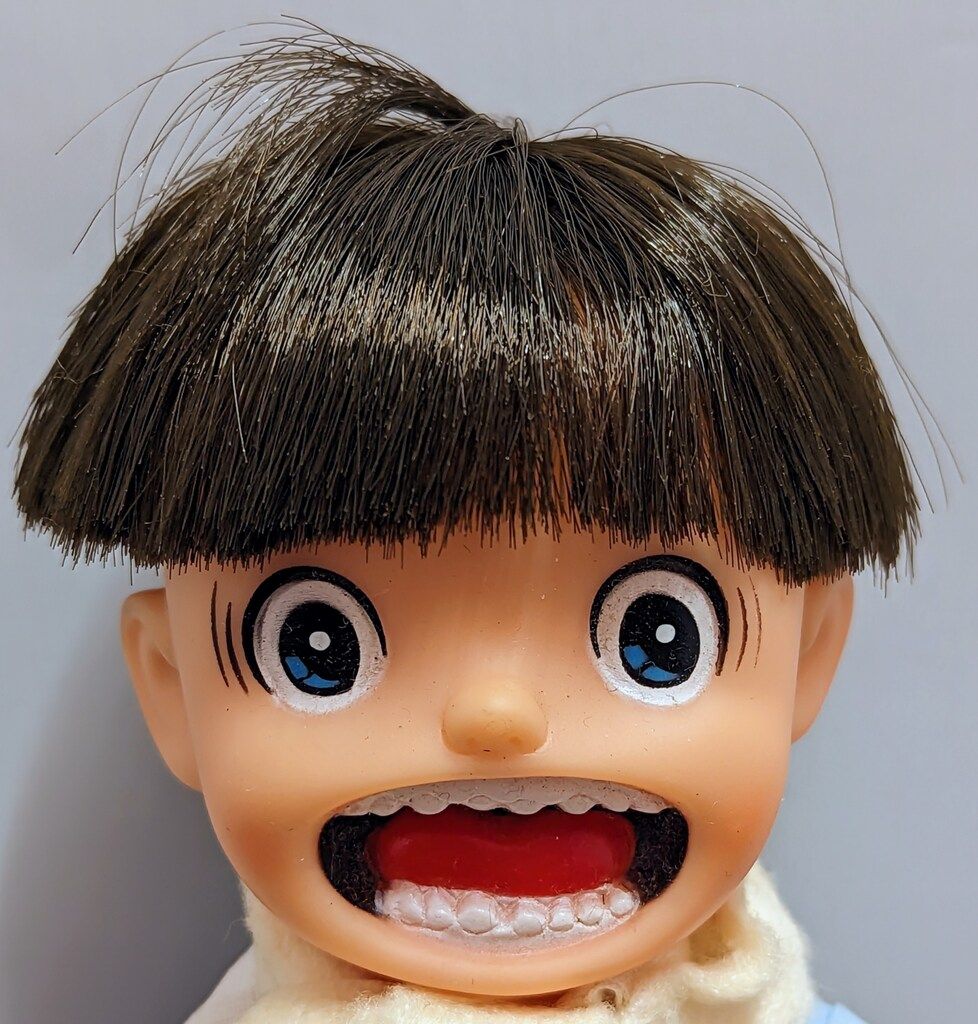 ポピー/あんそにい まことちゃん人形 青箱付緑まこと虫 185mm - メルカリ