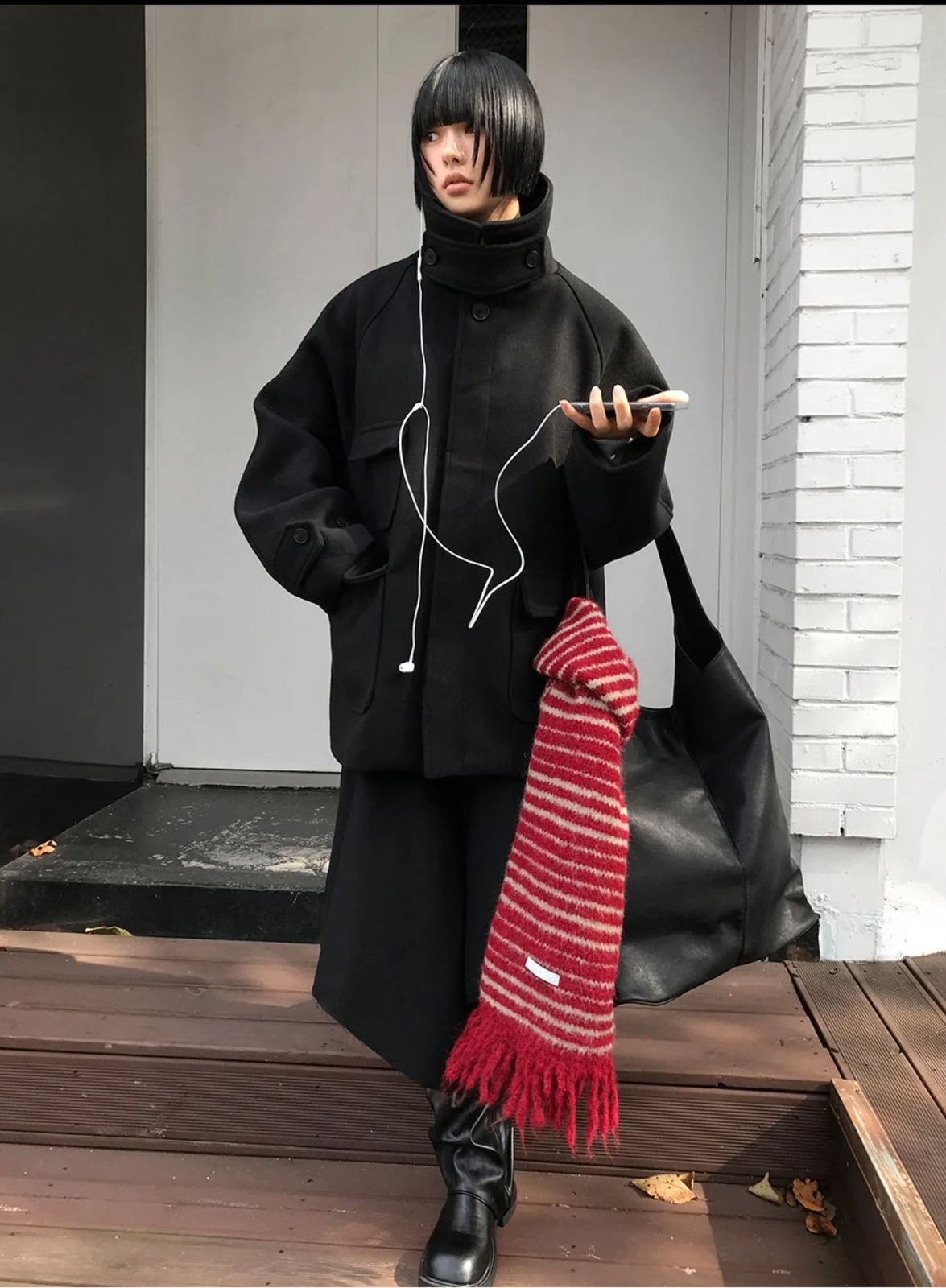 틴더合포ウールバルマカーンショートコート クロップド ハーフコート ダウン ユニセックス 起毛 ショート ウール