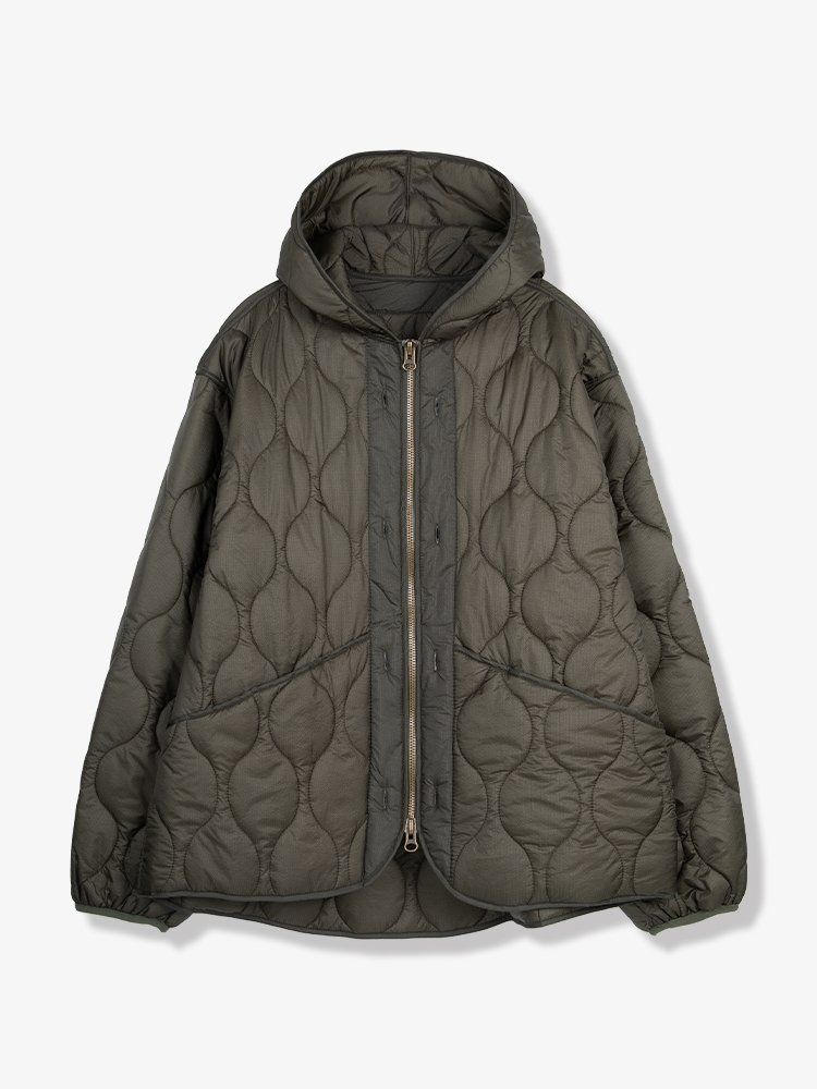 キルティングジャケット マウンテンパーカー 取り外し ライナー キャンピング キャンプ ハイクオリティ 多い ディテール FW ユニセックス