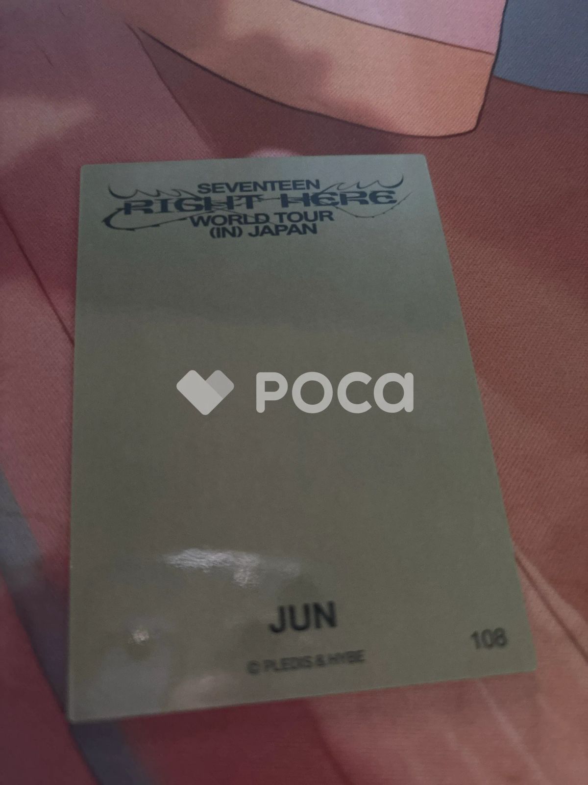 セブチ ジュン SEVENTEEN RIGHT HERE WORLD TOUR IN JAPAN LIGHT DOWN