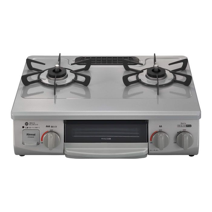本体のみ リンナイ ガステーブル 左強火 LPガス用 LP ライトグレー系