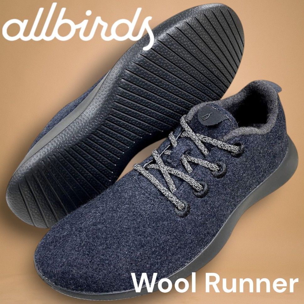 Allbirds オールバーズ Wool Runner ウールランナー メリノウール スニーカー ランニングシューズ ランシュー デイリーシューズ 靴 定価1.6万 K 2 ナチュラルブラック 025 51127 m 01