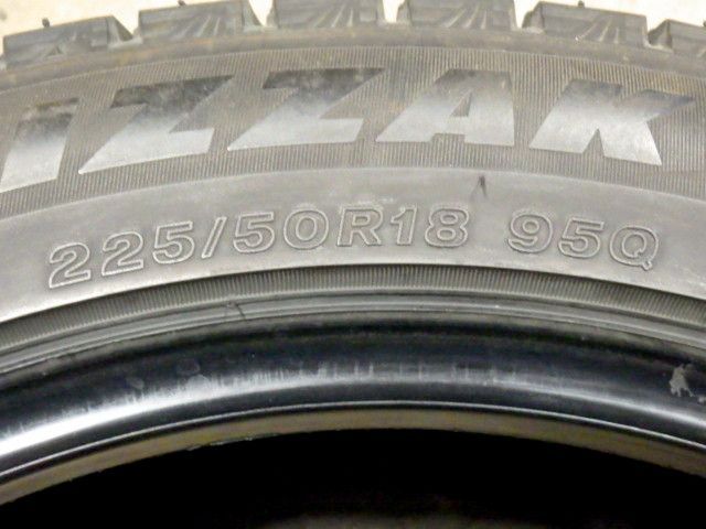  SR 239 製造 約8部山 BS BLIZZAK VRX 3 225 50 R 18 2本 12インチ以下 スタッドレス