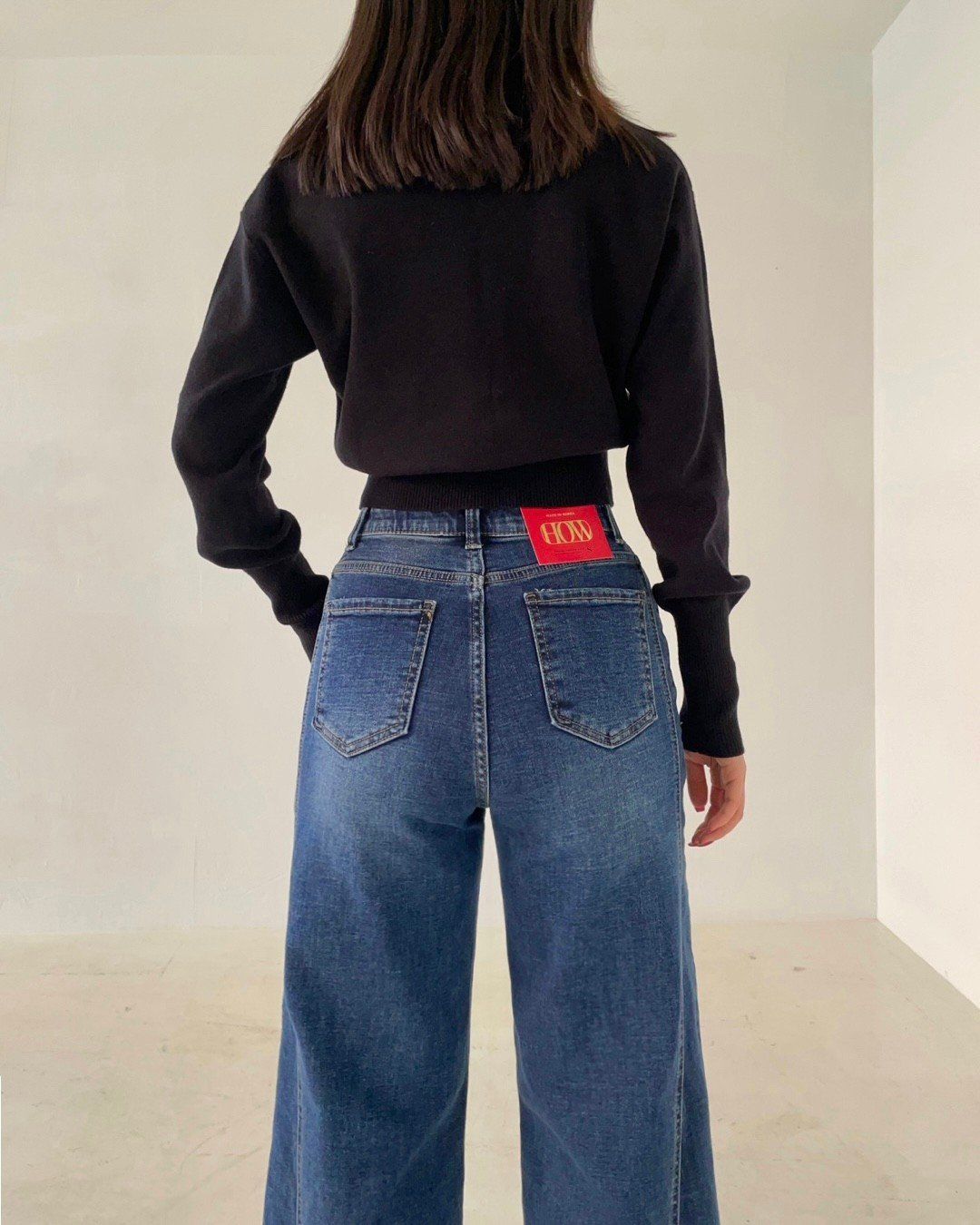 25冬 5616 1 ISTJ VENDING MACHINE Ver 起毛 スリット ワイドパンツ デニム パンツ