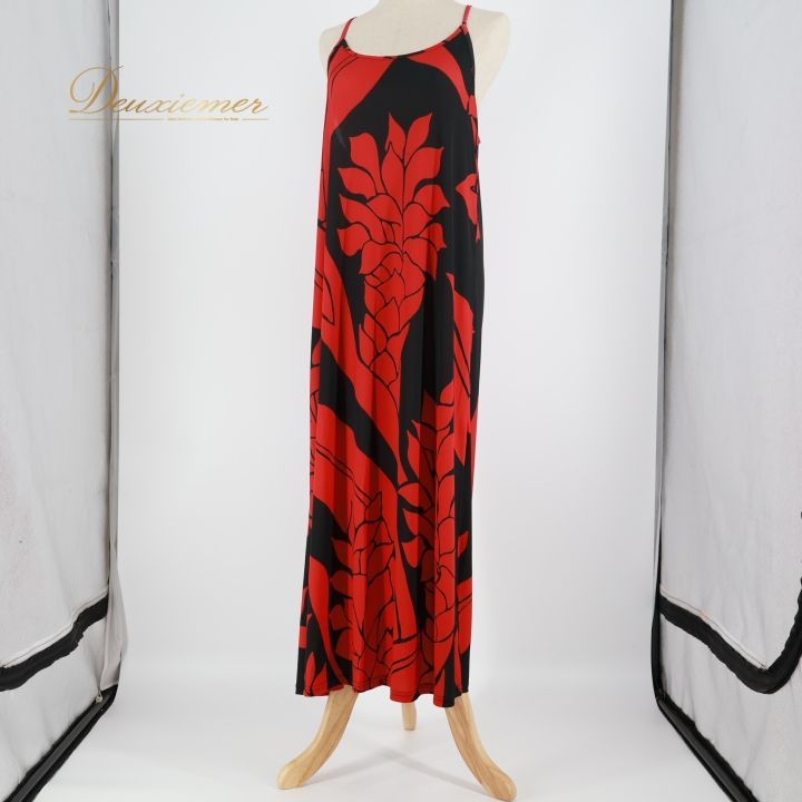 フラダンス 衣装 ワンピース ドレス Kuulei Hawaii レッド系