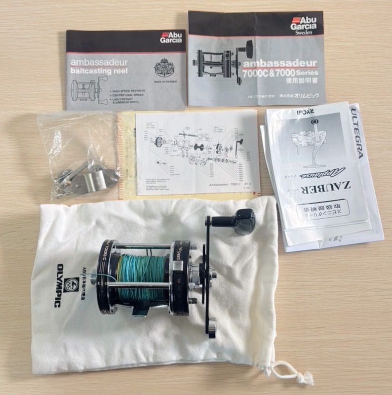 Abu Garcia Ambassadeur 7000C ベイトリール 箱・袋・説明書付き 美品