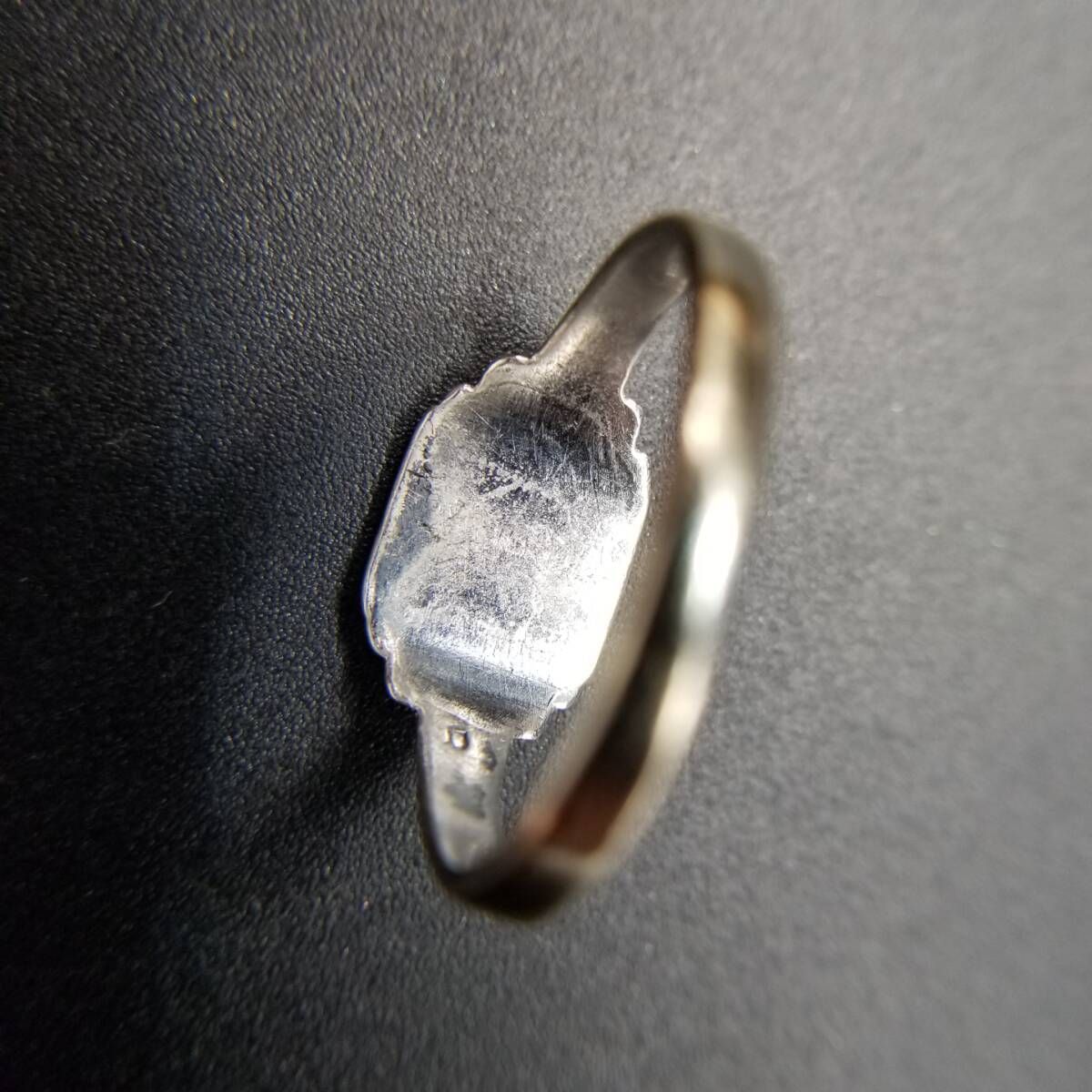 60'70's頃 JHW社製 英国 ヴィンテージ シグネット リング 指輪 925