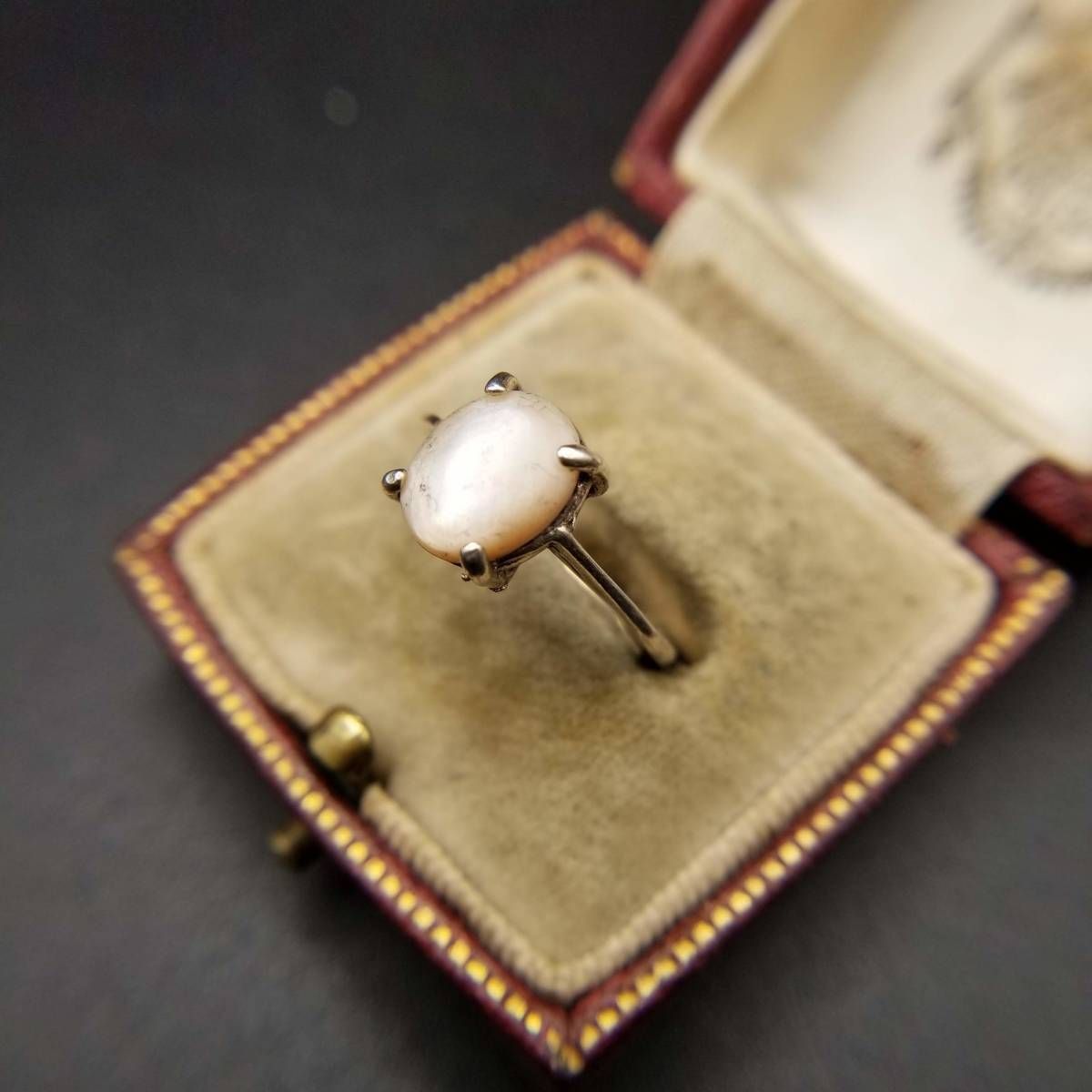 ブラジル ヴィンテージ マザーオブパール カボション 925 シルバー