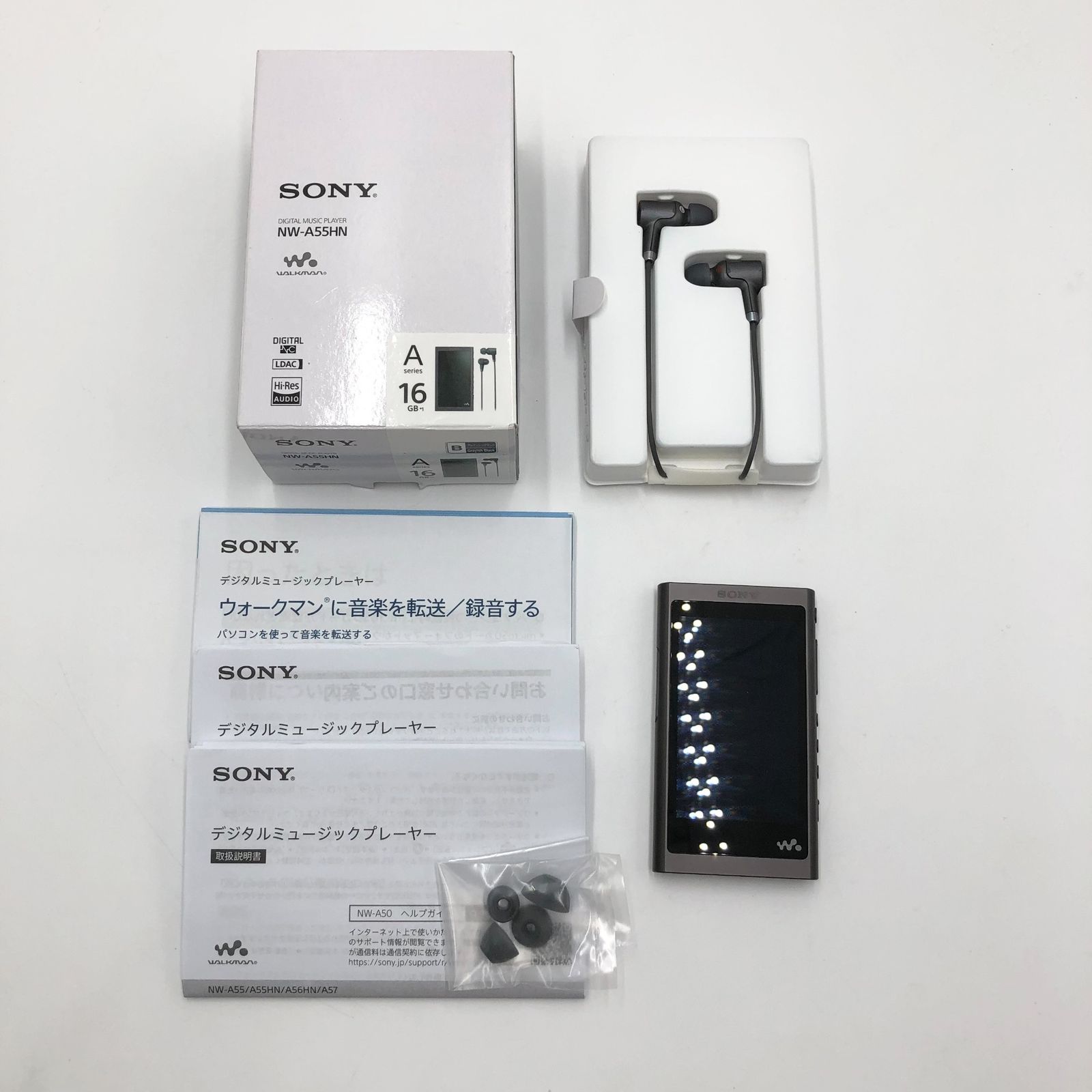 ソニー ウォークマン Aシリーズ 16 GB NW A 55 HN MP 3プレーヤー Bluetooth microSD対応 ハイレゾ対応 最大45時間連続再生 2018年モデル グレイッシュブラック B