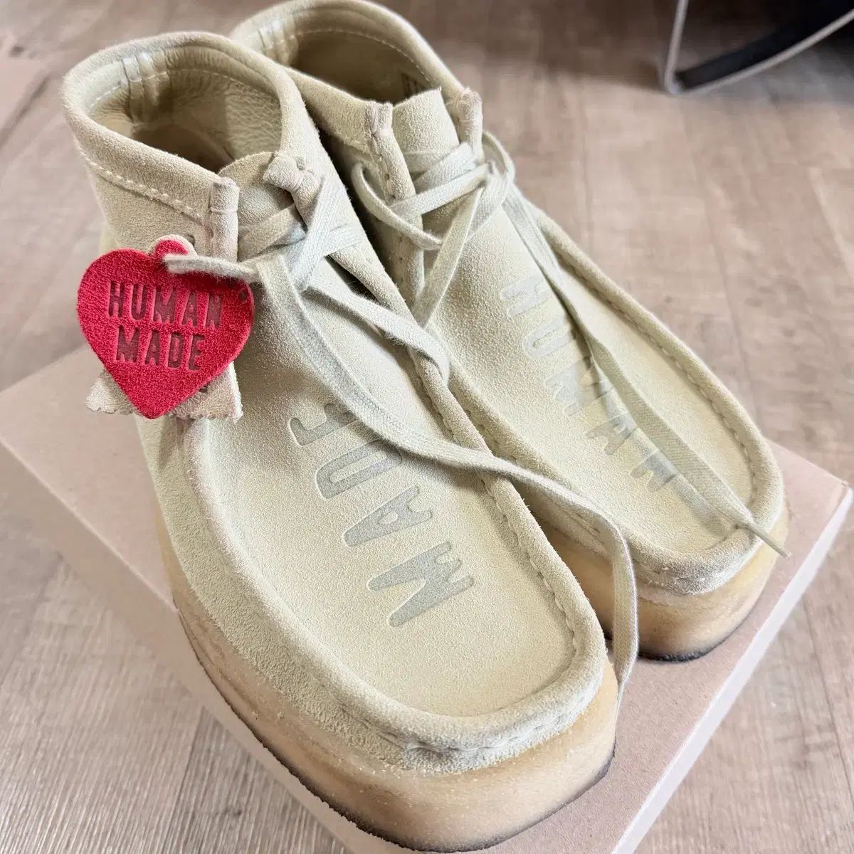 UK8 クラークス x HUMAN MADE ヒューマンメイド ワラビー メイド ベージュ