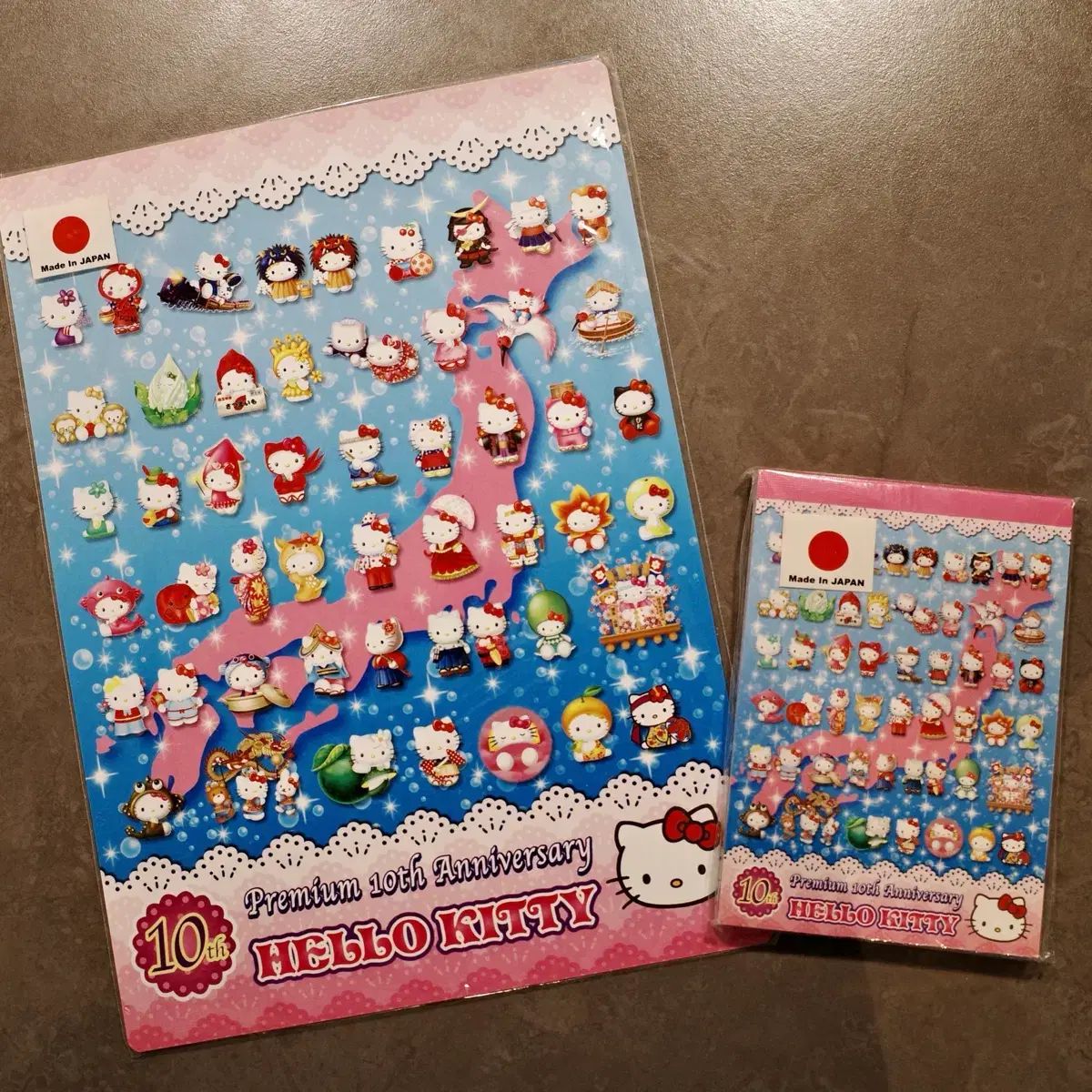 ハローキティ 10周年 メモ帳＆ブックカバー まとめ 出品