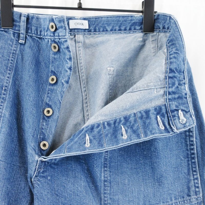 CIOTA デニムベイカーパンツ PTLM-15BA サイズ5 未使用 CIOTA シオタ デニムパンツ PTLM-15BAW-PIMDBL-D 25AW 11.5oz